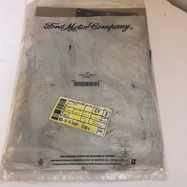 Nos 1992 1993 1994 1995 Ford Aode Automatic Trans Valve Body Gasket F2Vy-7C155-A