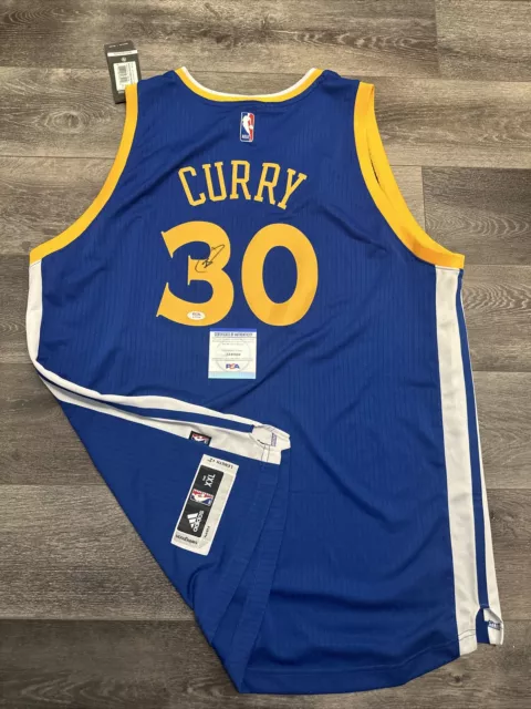 Stephen Curry Golden State Warriors Autographed Framed Jersey - Blue - PSA  – All In Autographs