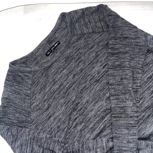 Rag & Bone Jean Gray Cable Knit Sweater Womens Size Medium