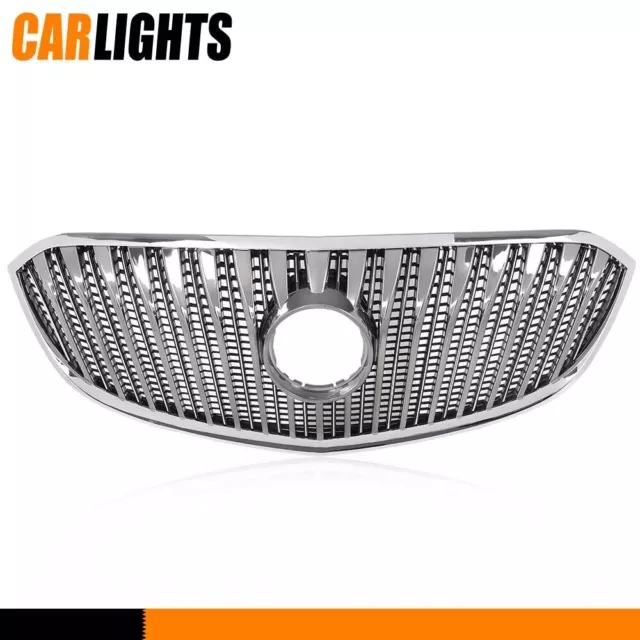 Fit For 2014-2016 Buick Lacrosse Front Bumper Grille Upper Grille Chrome New