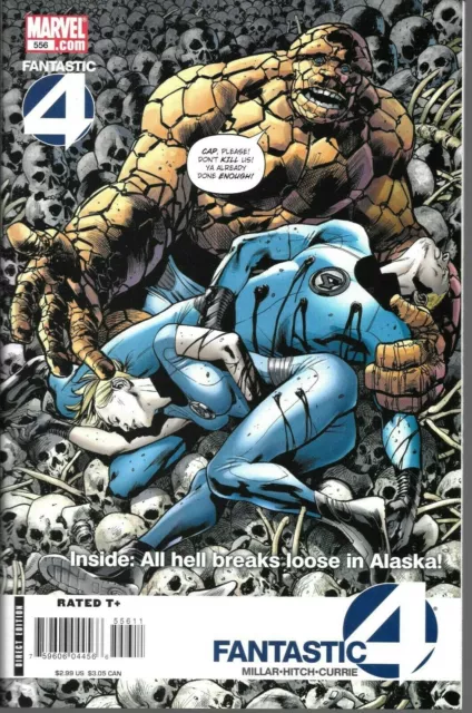Fantastic Four 556 (Marvel 2008) Nos 9.4+Nm Grade Mark Millar Story & Hitch Art!