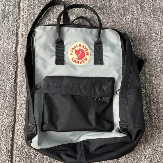 FJALLRAVEN KANKEN Original Classic Backpack Grey Black Style 23510 Mini