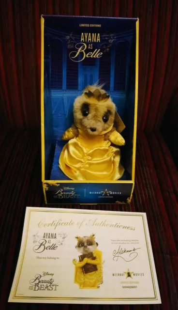 New Boxed Collectable Meerkat Limited Edition Ayana As Belle Beauty & The Beast
