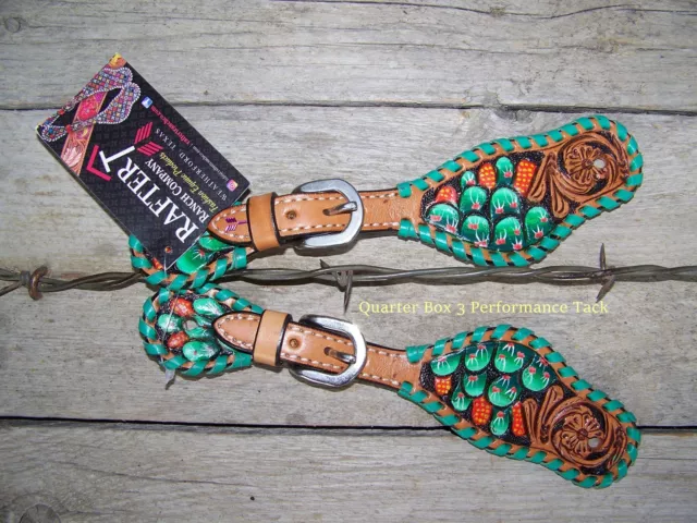 Spur Straps - Painted Cactus (Youth) by Rafter T Ranch Company