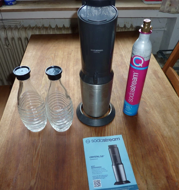 Sodasream Cristal 3.0  2 Glasflaschen mit rechnung vom 14.09.2023