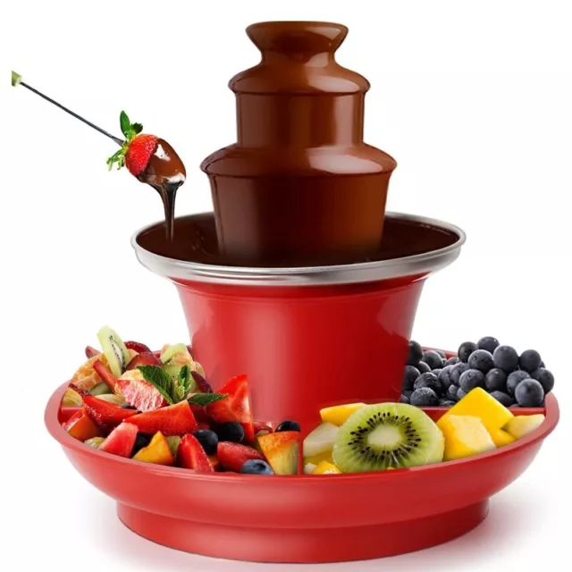 Juego de  Fondue con Fuente de Chocolate con Bandeja para Servir Incluida, 8565