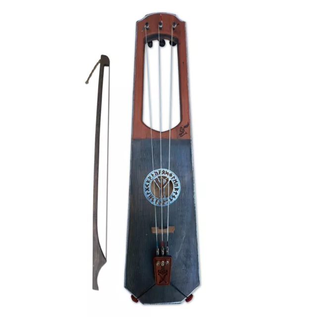 3 String Viking violin Talharpa / Tagelharpa bowed lyre