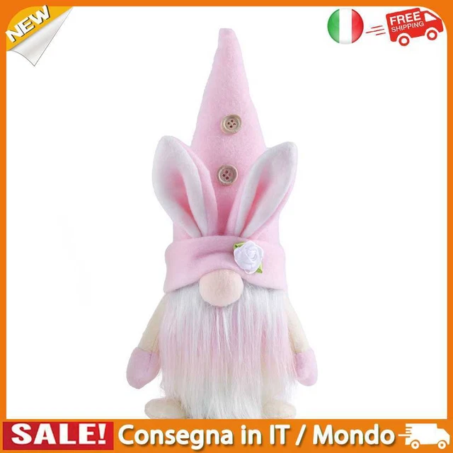 IT Easter Bunny Goblin Faceless Doll Spring Gnomes Dwarf Festival Ornament (C)