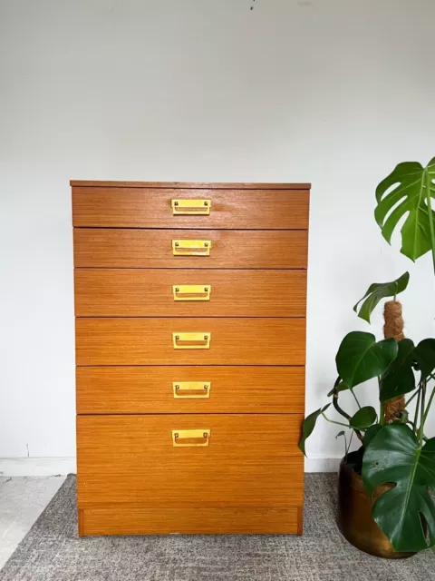 Mid century retro vintage chest of drawers