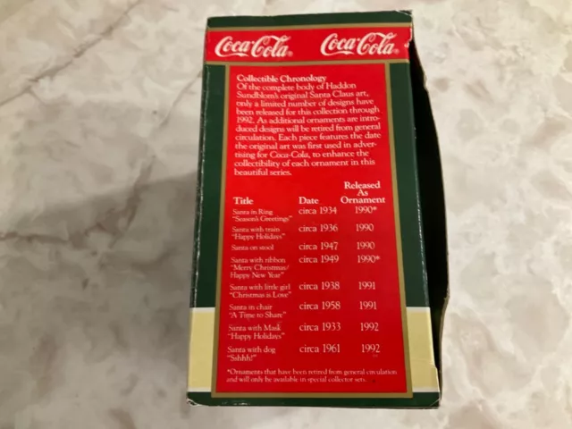 Coca Cola Trim A Tree Collection "Santa Girl Christmas is Love” 1938 Ornament