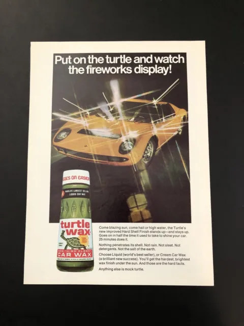 Lamborghini Miura Vintage Original Print Ad Advertisement Printed A29