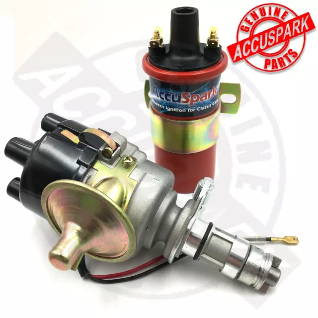 45D Points Distributor, 45D4 Points Distributor With Cap And Red Rotor Arm Ignition Distributor For A Series Engines From 1969 To 1981