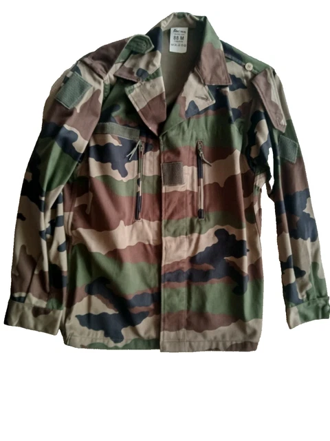 Veste Treillis Militaire F2 Camouflage T.O.E - Taille 48 - Résistante Et Polyvalente Pour Terrain Ou Quotidien
