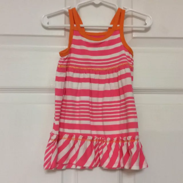 Healthtex Baby Girls Dress Size 18 Months Pink Spaghetti Straps  81