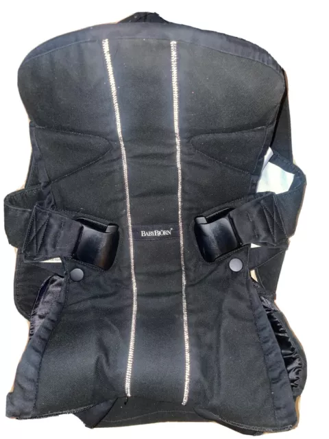 GENTLY USED BabyBjörn One Baby Carrier - Backpack Or Front Mesh Black /Red Exc
