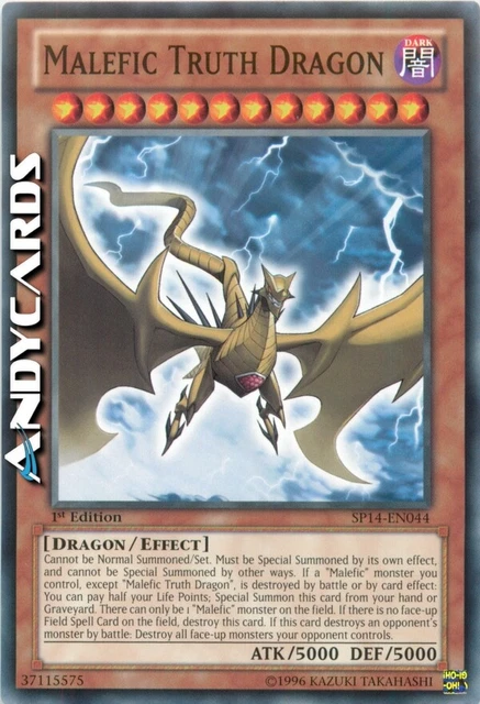 MALEFIC TRUTH DRAGON (Dragon Evil Truth) • Common • SP14 EN044 • 1Ed • Yugioh