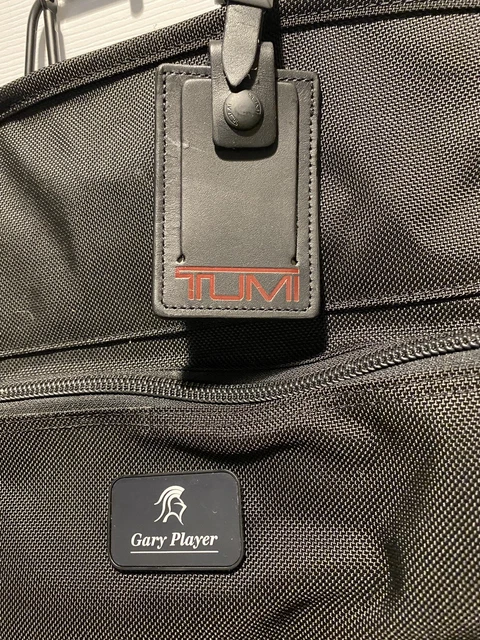 Gary Player Black Knight Logo Tumi Garment Suit Cover Travel Luggage Bag Nwt