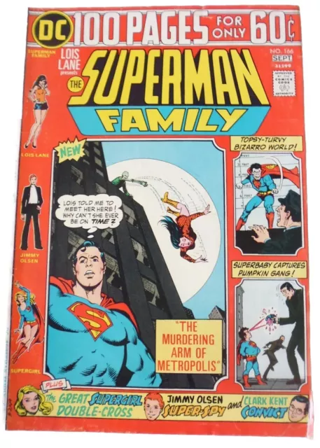 Jimmy Olsen Presents The Superman Family Issue # 166. Sep 1974. Dc 100 Page. Vf-
