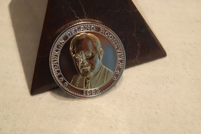 NHM Double Eagle Commemorative Medal - Franklin Delano Roosevelt - 1985 with COA