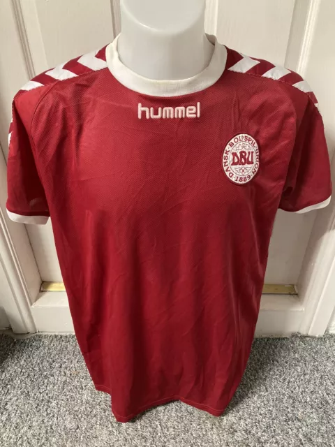 Denmark Football Shirt 2002 Hummel XL Classic Soccer Jersey World Cup