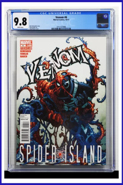 Venom #6 CGC Graded 9.8 Marvel Comics October 2011 White Pages Comic Book