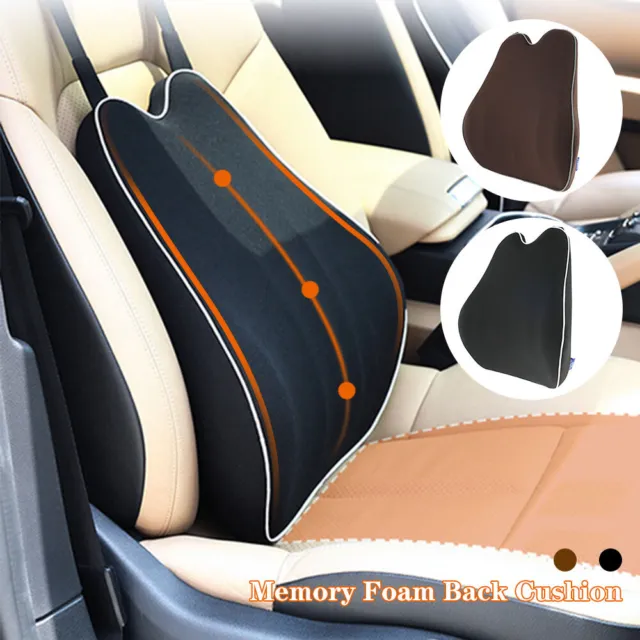 Home Office Chair Cushion Memory Foam Pillow Back Lumbar Support Car Seat⊕