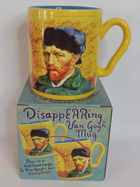 Vincent Van Gogh Coffee Mug Heat Change Cup Disappearing Ear NEW