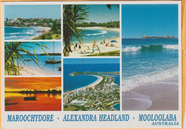 Maroochydore Alexandra Headland Mooloolaba 6 Scenes Qld Kuskopf Postcard