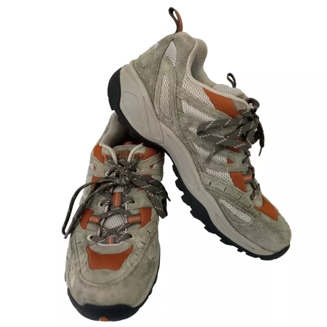The North Face X2 Gris Naranja Botas de Sendero Zapatos de Sendero Para Hombre Talla 8