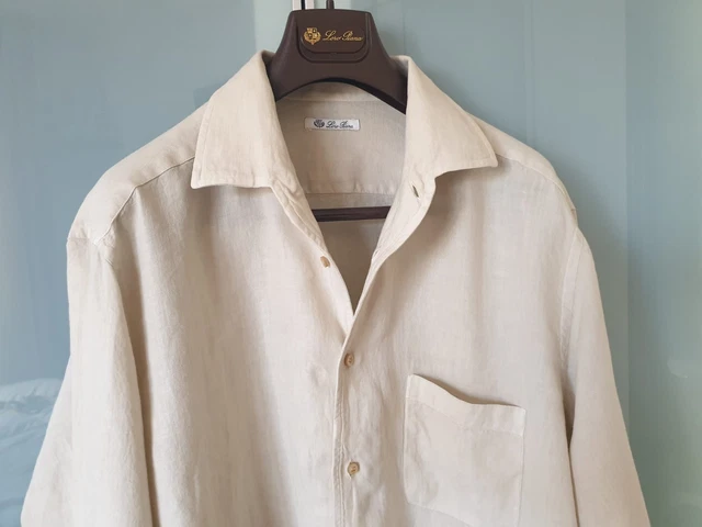 Springfield Camicia Uomo In Lino Basic European Flax – Regular Fit, Maniche Lunghe, Qualità Naturale