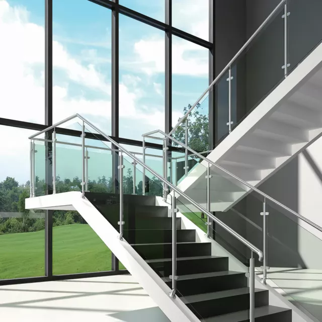 Home Stainless Steel Handrail Pipe Stair Handrail Balustrade Wall Grab Rail