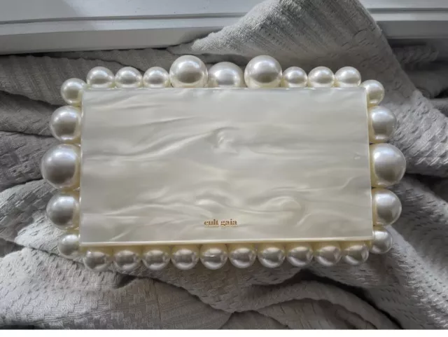 Cult Gaia Bag - Eos Box Clutch Ivory - Pearl  Almost New