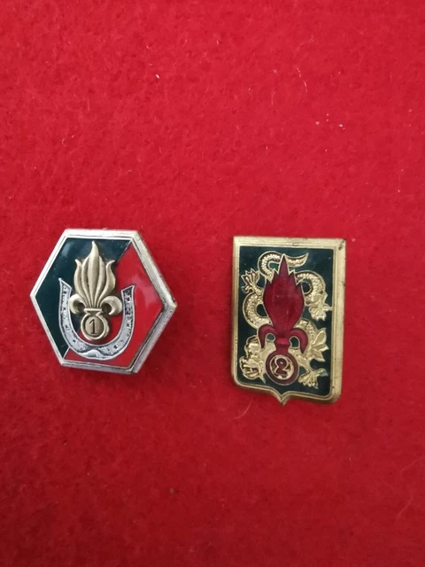 INSIGNES 1°CIE Saharienne Portée Légion et 2° R.E.I - Algérie et EO EUR ...