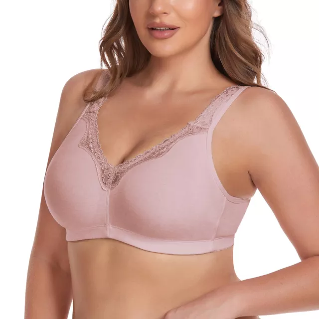 Women's Total Support Non Wired Cotton Full Coverage Non Padded Soft Cup Bra