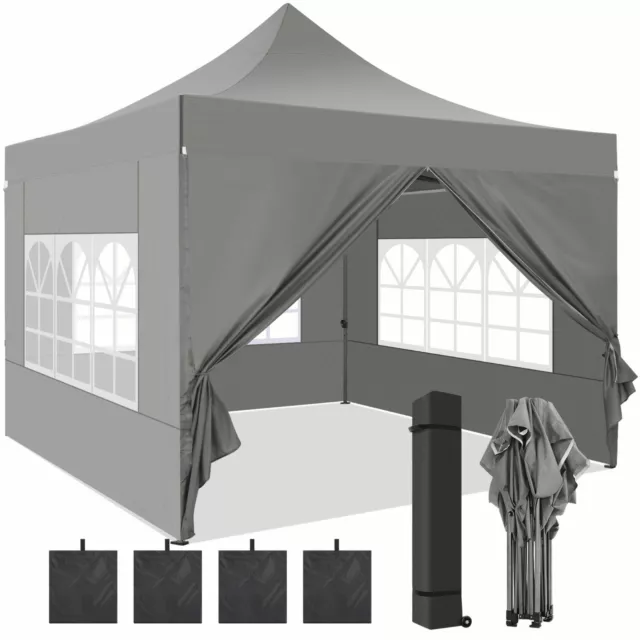Faltpavillon 3x3/3x6 Wasserdicht Partyzelt Gartenzelt UV Pergolen Popup Festzelt