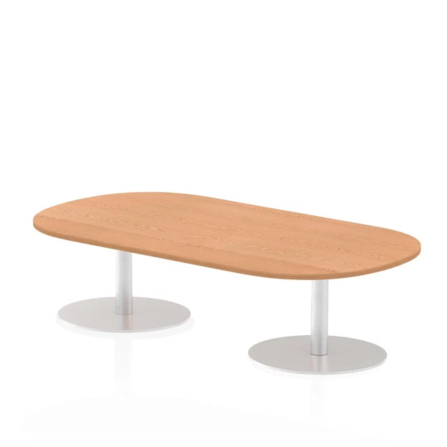Dynamic Italia 1800Mm Poseur Boardroom Table Oak Top 475Mm High Leg ITL0176