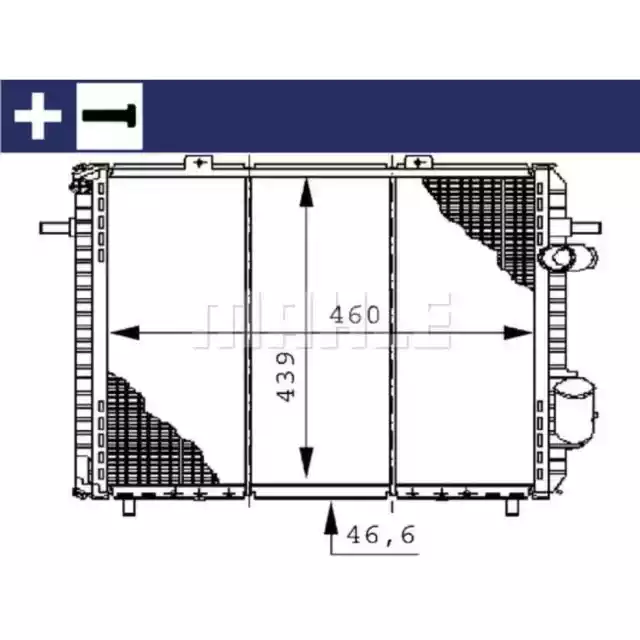 Kühler Motorkühlung MAHLE CR 148 000S für Renault Rapid