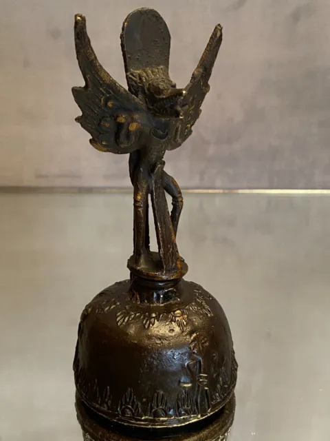 Cloche en bronze au Dieu Garuda Indonésie Bali 10