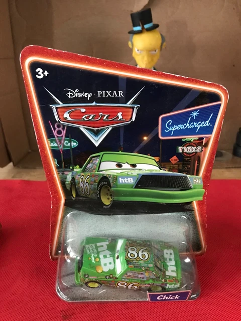 DISNEY PIXAR CARS - CHICK HICKS HTB Supercharged - 1:55 Diecast B21 EUR ...
