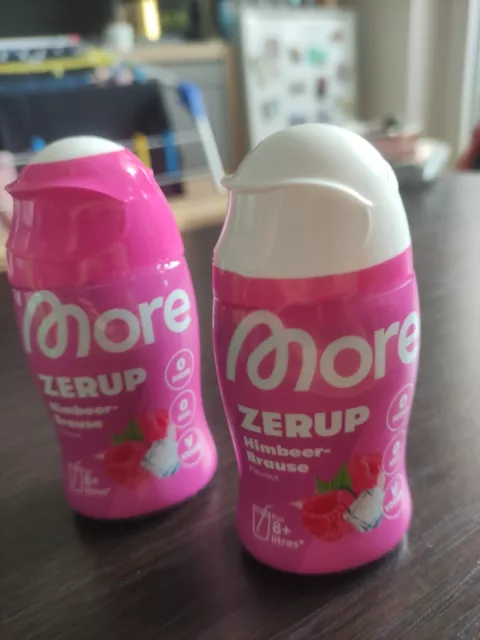 2* More Nutrition Zerup Himbeer-Brause im Doppelpack - Getränkesirup