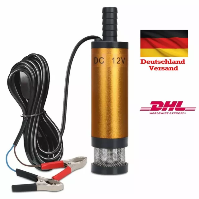 DHL MINI PUMPE 12l/min mit Ansauggitter Tauchpumpe Dieselöl Drucktauchpumpe  EUR 13,99 - PicClick DE