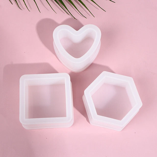 Moldes de maceta de silicona molde artesanales moldes de fundición poligonal hágalo usted mismo arcilla Mo St