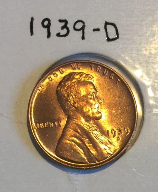 1939-d Lincoln Head Cent.  BU
