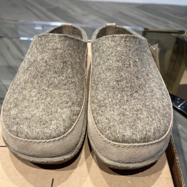 HAFLINGER Grizzly Michel Torf Tan Beige Arch Support Slipper removable EU 40