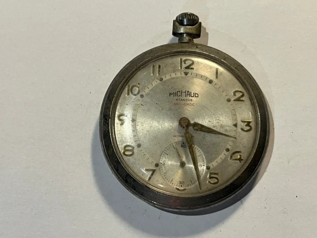 Montre Gousset Vintage Mouvement Visible Balancier - Occasion - Pièce De Collection