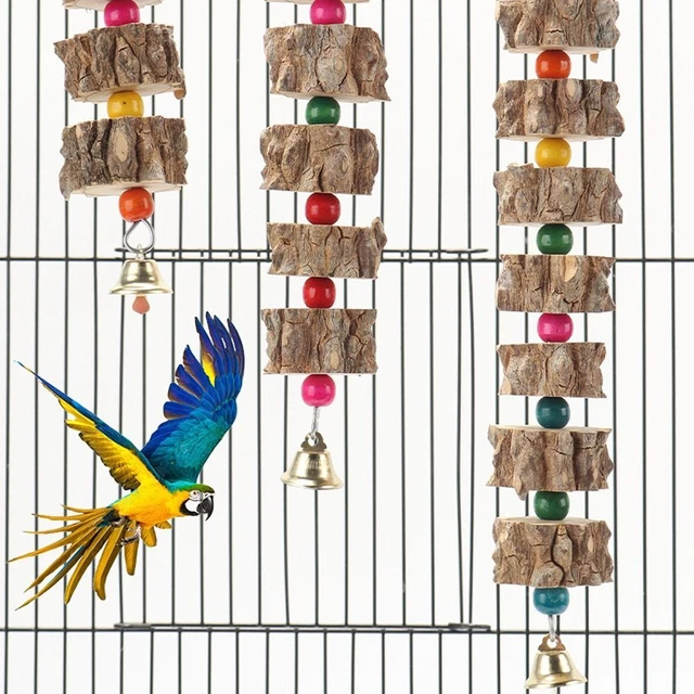 Relieve Boredom Bird Wooden Chew Toys Natural Chewing Cardboard  Pet Supplies