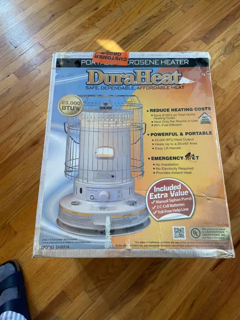 DuraHeat DH2304S Indoor Kerosene Heater (BOX UNOPENED) DuraHeat DH2304S Indoor Kerosene Heater (BOX UNOPENED)