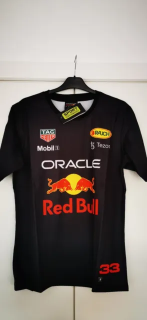 F1 Red Bull Black Formula One Racing Size XL
