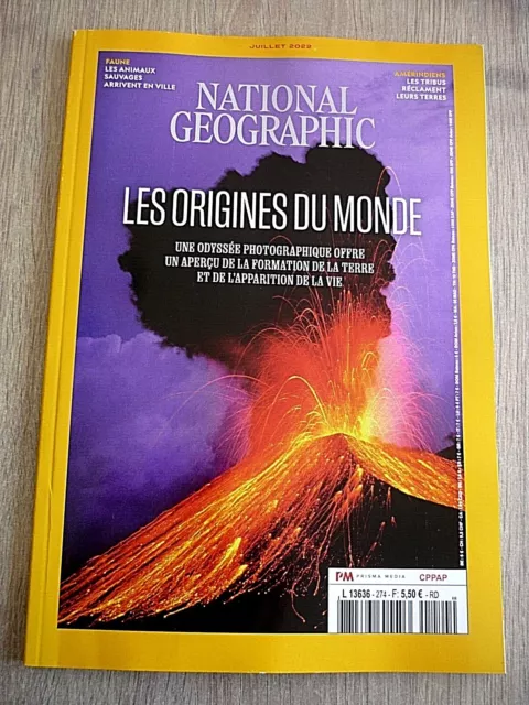 Revue  National Geographic  N° 274 -  Juillet  2022  /  Les  Origines  Du  Monde