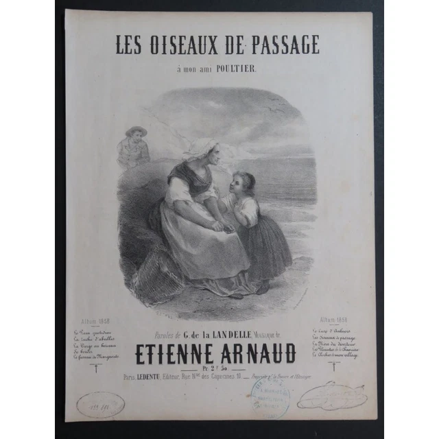 ARNAUD Étienne Les Oiseaux de passage Chant Piano 1858 2